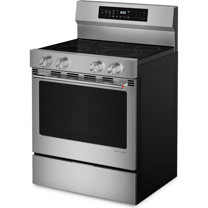  KitchenAid 30-inch Freestanding Electric Range with Wi-Fi YKFES530SPS IMAGE 6