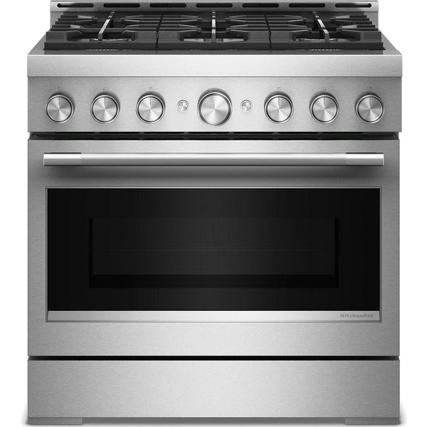  KitchenAid 36-inch Slide-in Gas Range KFGS936SSS IMAGE 1