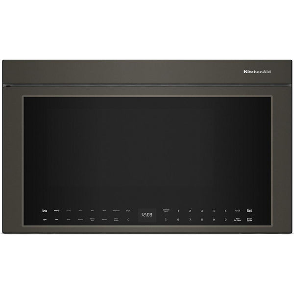  KitchenAid 30-inch, 1.1 cu. ft. Over-the-Range Microwave Oven with Air Fry Technology YKMMF730PBE IMAGE 1