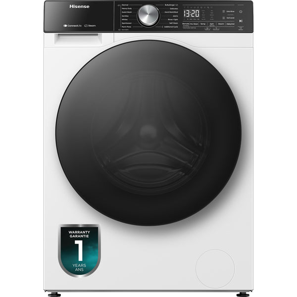  Hisense 3.1 cu.ft. Front Loading Washer with Steam Wash and Wi-Fi Enabled WF5S2845BW IMAGE 1