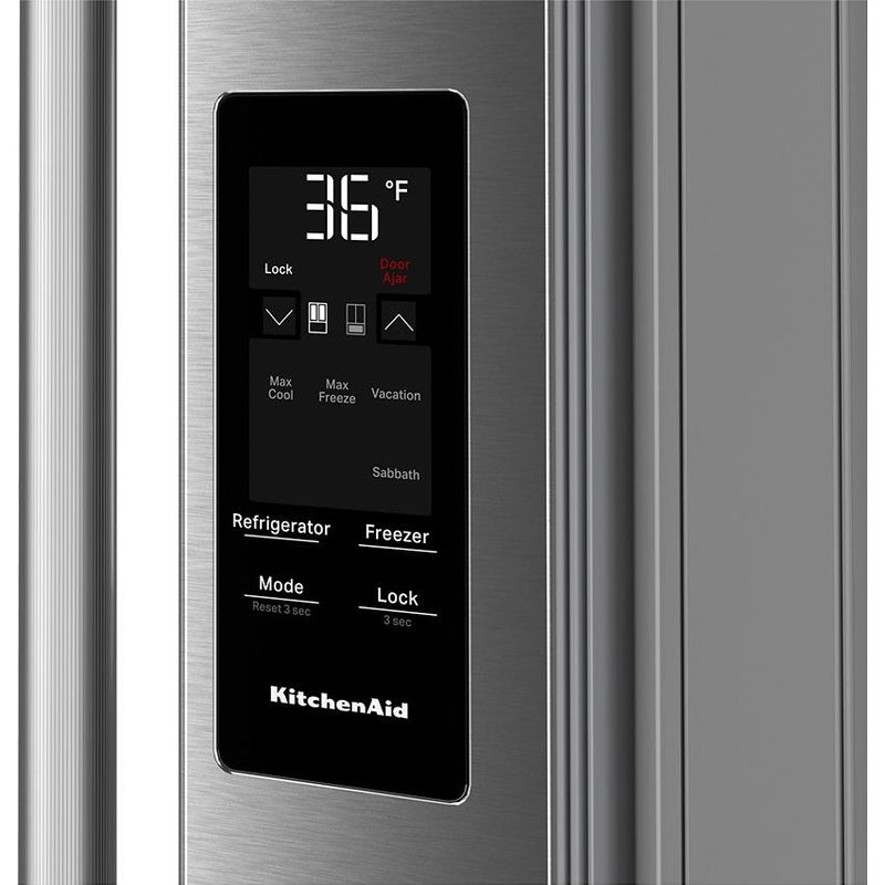  KitchenAid 36-inch French 3-Door Refrigerator with Water and Ice Dispensing System KRFF436SPS IMAGE 6