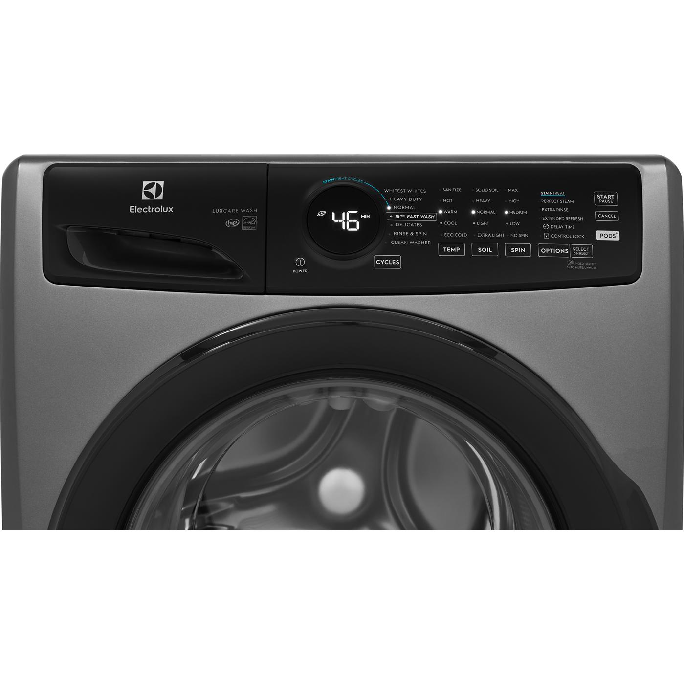  Electrolux 5.2 cu.ft. Front Loading Washer with Stainless Steel Drum ELFW7437AT IMAGE 4