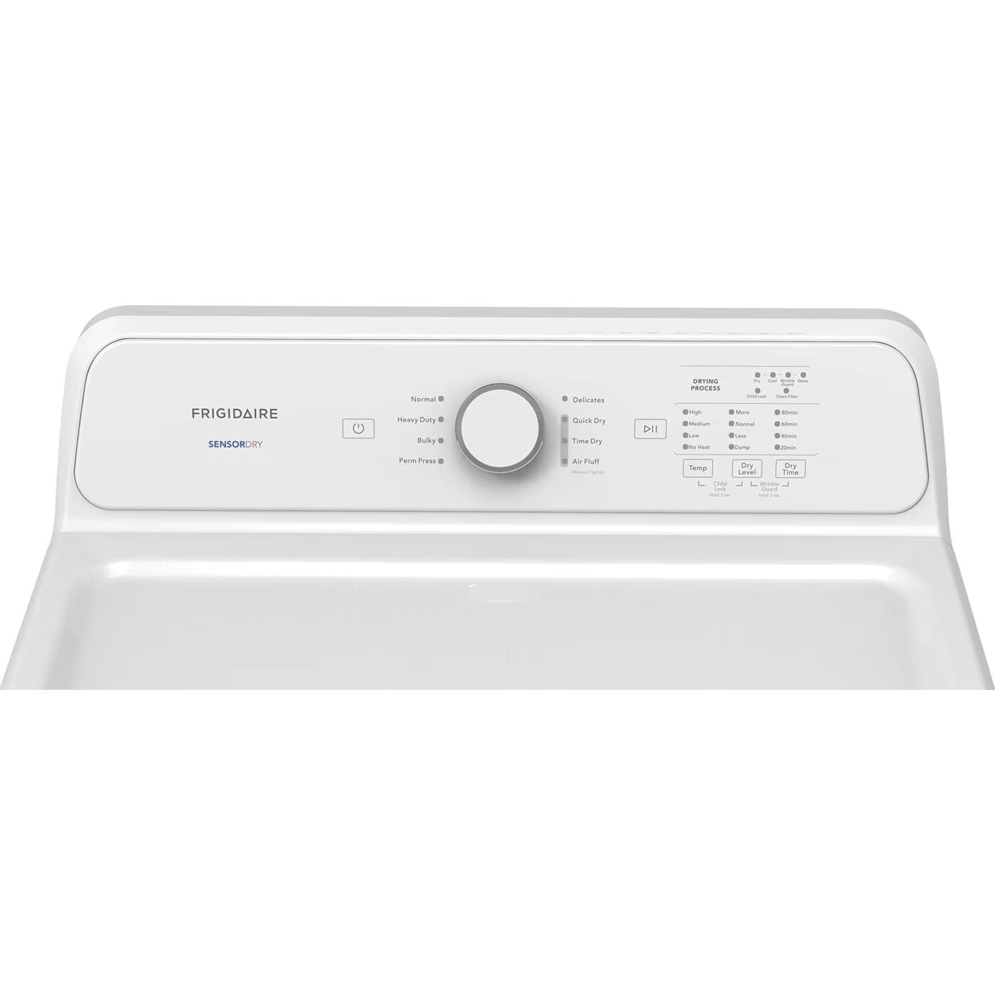  Frigidaire 7 Cu. Ft. Electric Dryer FLVE700CAW IMAGE 3