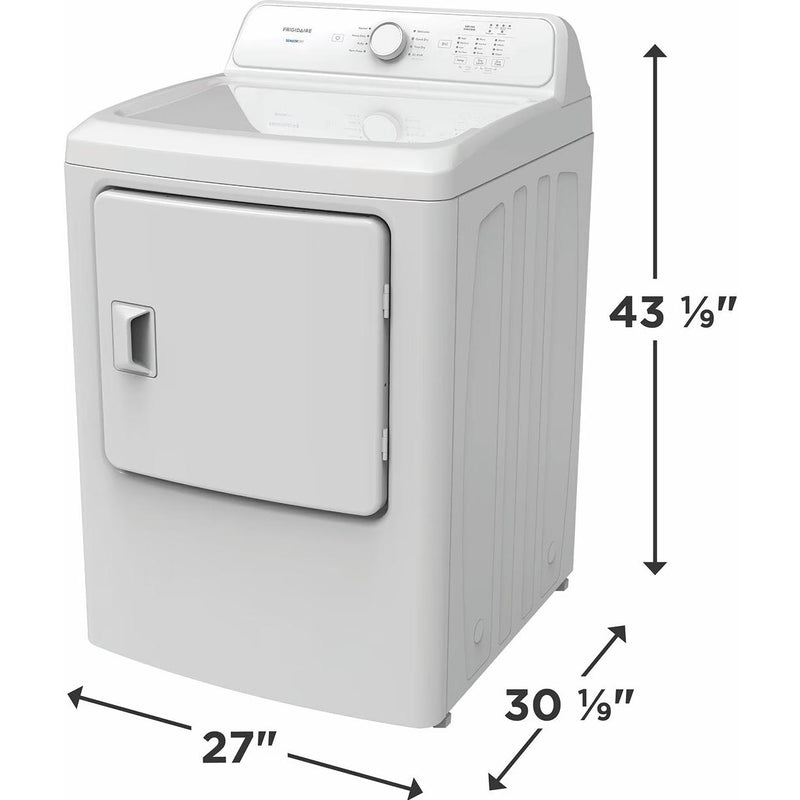 Frigidaire 7 Cu. Ft. Electric Dryer FLVE700CAW IMAGE 5