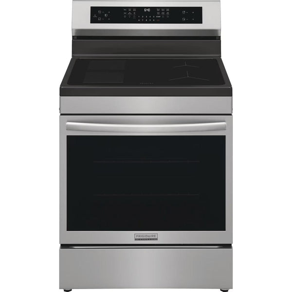  Frigidaire Gallery 30-inch Freestanding Induction Range with Air Fry GCRI306CBF IMAGE 1