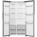  Hisense 36-inch, 19.2 Cu.Ft Side-by-Side Fridge with Recessed Handle RS19A2CSD IMAGE 4
