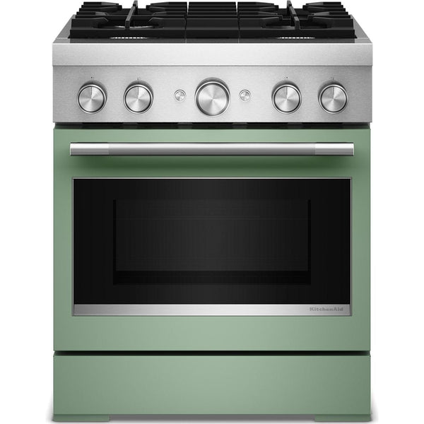  KitchenAid 30-inch Freestanding Commercial-Style Dual-Fuel Range KFDS930SDC IMAGE 1