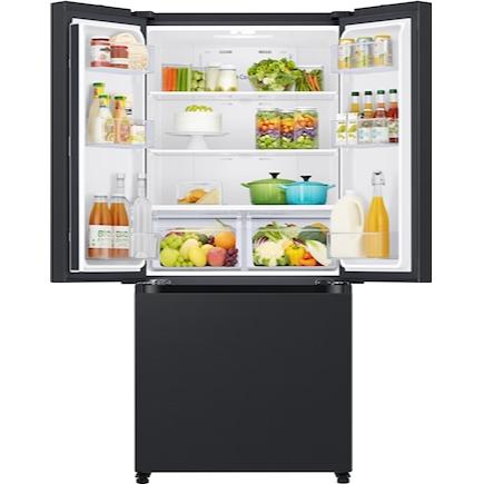  Samsung 18 cu. ft. Counter-Depth French 3-Door Refrigerator RF18A5101MT/AA IMAGE 2