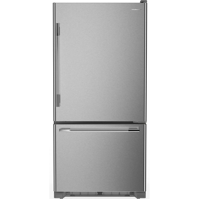  KitchenAid 30-inch, 19 cu. ft. Freestanding Bottom Freezer Refrigerator KRBR130SPS IMAGE 1