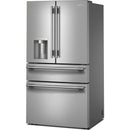  KitchenAid 36-inch, 29.51 cu. ft. Freestanding French 4-Door Refrigerator with Water and Ice Dispensing System KRMF436SPS IMAGE 4