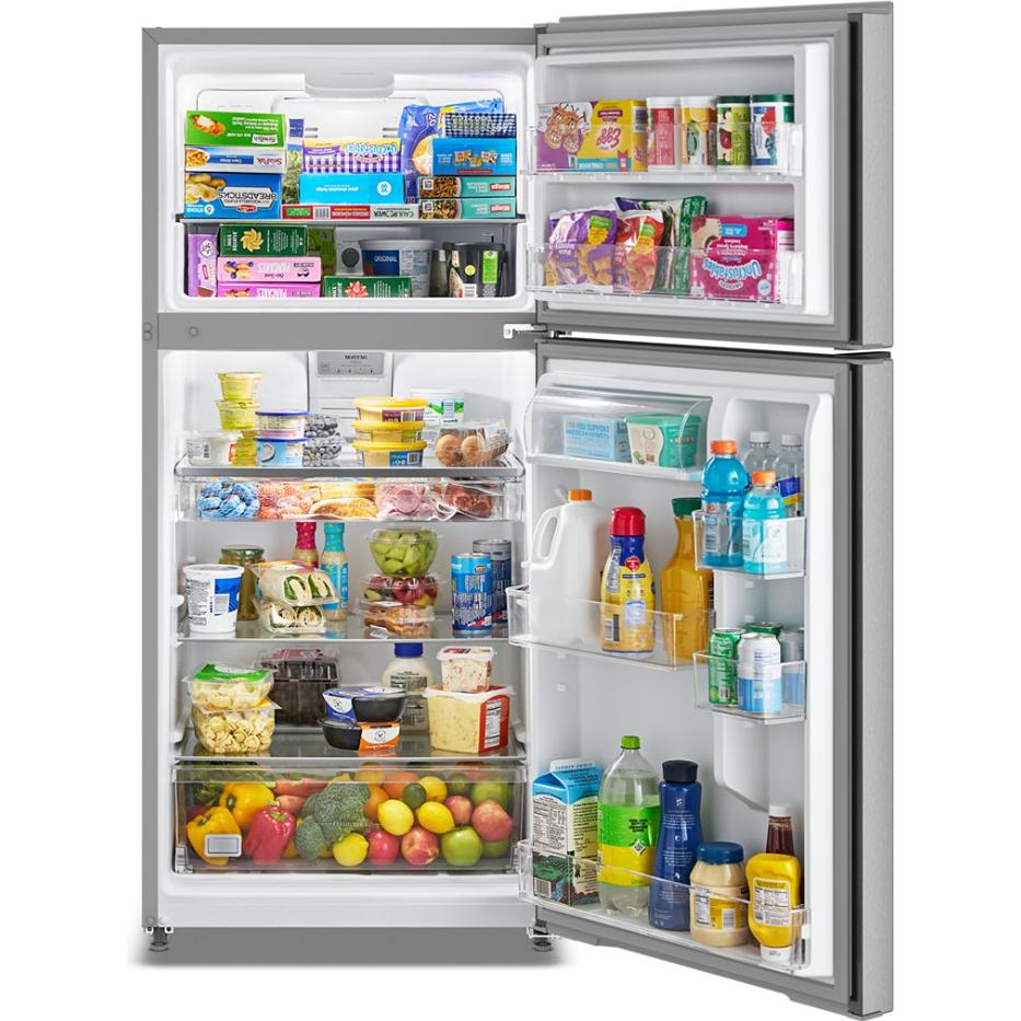  Maytag 30-inch, 19 cu. ft. Freestanding Top Freezer Refrigerator with EvenAir™ Cooling Tower MRTX5119SZ IMAGE 2