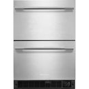  KitchenAid 24-inch Double Drawer Refrigerator KUCT524SSB IMAGE 1