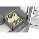 Hisense 36-inch, 22.6 cu. ft. Freestanding French 4-Door Refrigerator with Water and Ice Dispensing System RQ23G4FSEI IMAGE 12