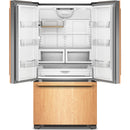  KitchenAid 36-inch, 21.9 cu. ft. Counter-Depth French 3-Door Refrigerator with Ice Maker KRFC136TPA IMAGE 3