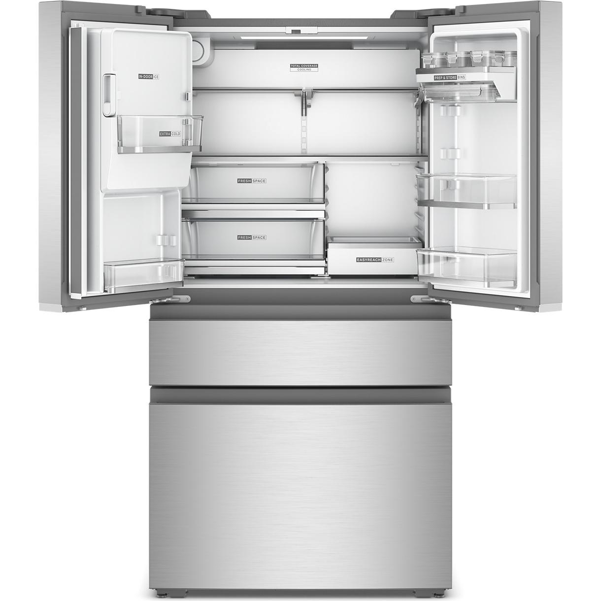  Whirlpool 36-inch French 4-Door Refrigerator with Water and Ice Dispensing System WRMC7036RZ IMAGE 2