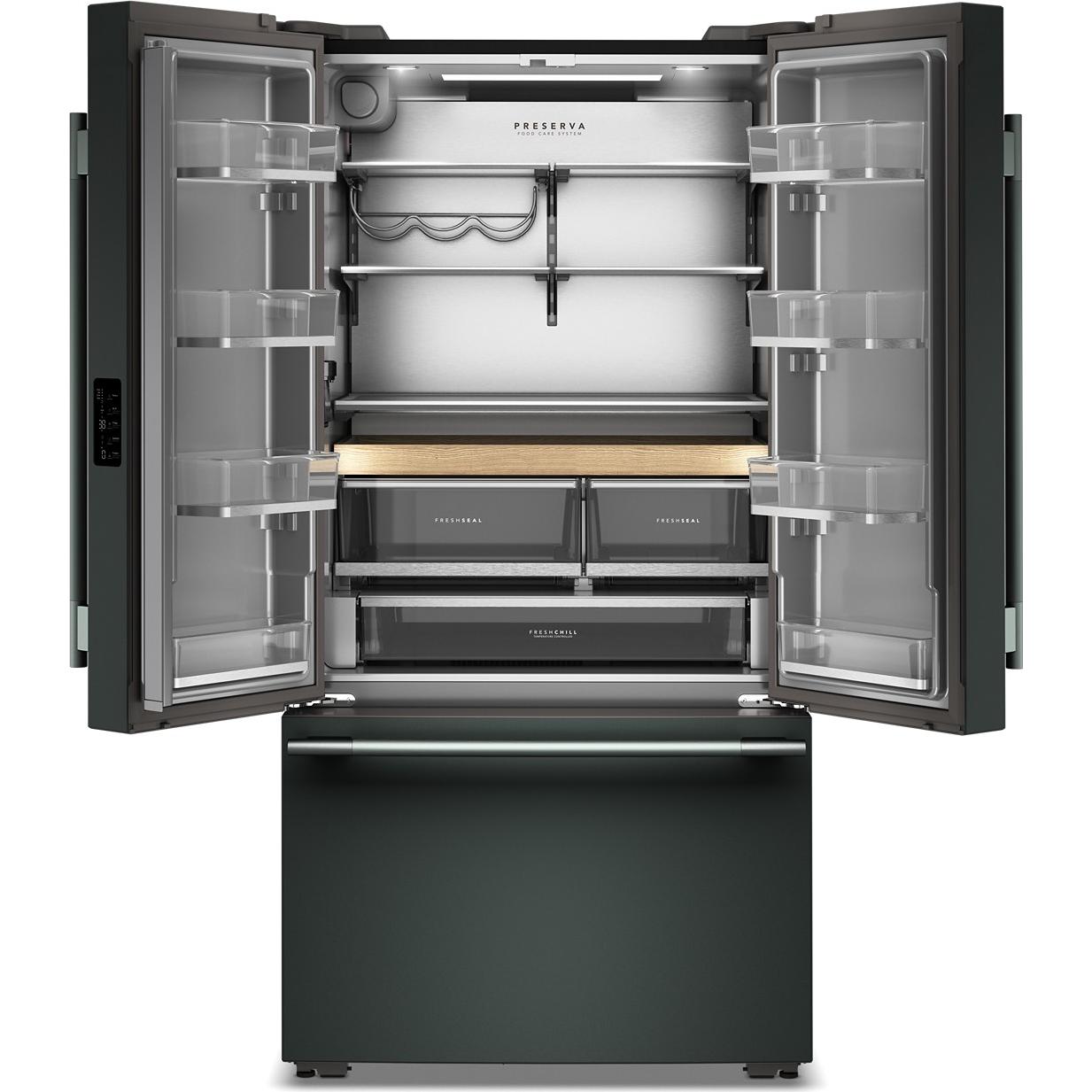  KitchenAid 36-inch, 24.8 cu. ft. Counter-Depth French 3-Door Refrigerator with Internal Water Dispenser KRFC336SJP IMAGE 2