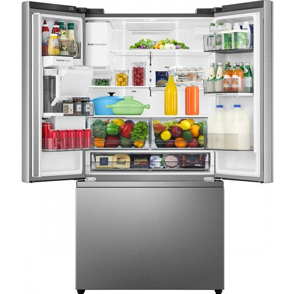  Hisense 36-inch, 30 cu. ft. French Door Refrigerator with Ice & Water Dispenser HRF300P7DSE IMAGE 2
