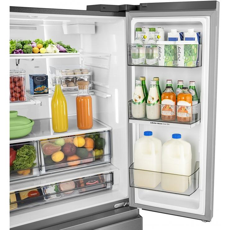  Hisense 36-inch, 30 cu. ft. French Door Refrigerator with Ice & Water Dispenser HRF300P7DSE IMAGE 9