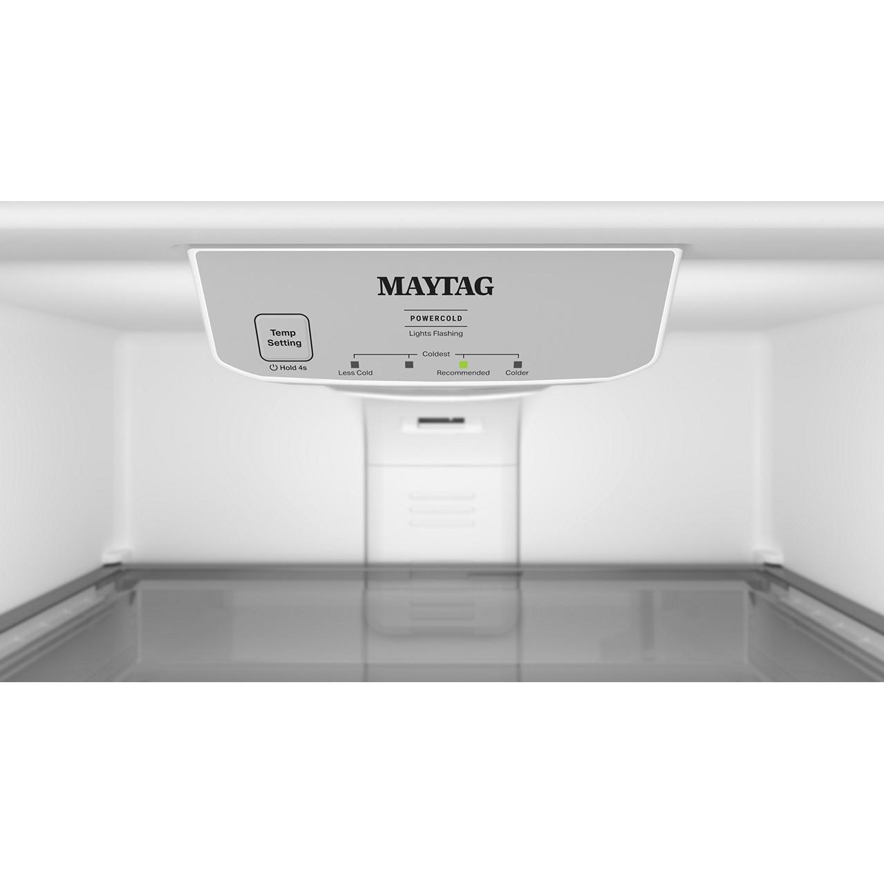  Maytag 33-inch, 21.3 cu. ft. Freestanding Top Freezer Refrigerator with EvenAir™ Cooling Tower MRTX5121TW IMAGE 6