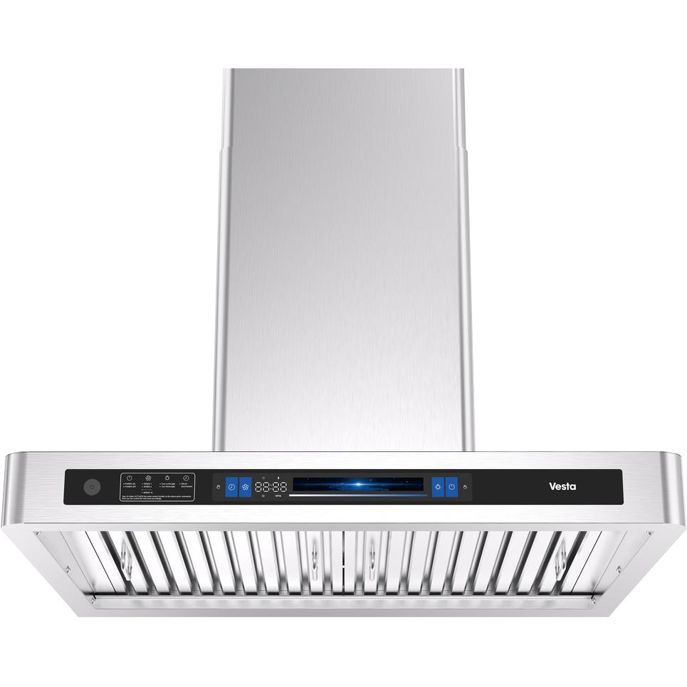  Vesta 30-inch Hamburg Series Wall Mount Range Hood with Voice Control DC Motor VRH-HAMBURG-30SS IMAGE 1