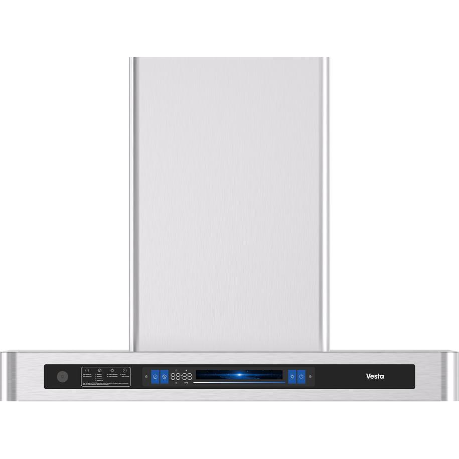  Vesta 30-inch Hamburg Series Wall Mount Range Hood with Voice Control DC Motor VRH-HAMBURG-30SS IMAGE 2