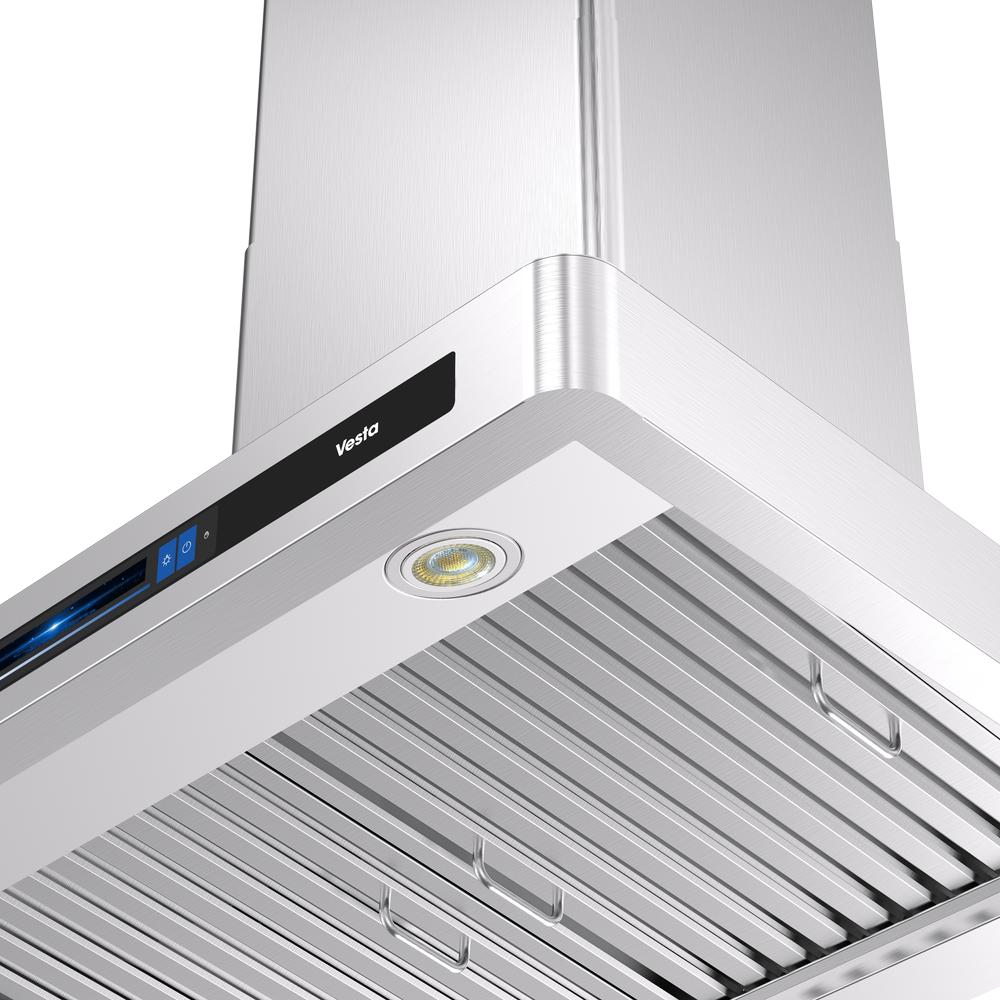  Vesta 30-inch Hamburg Series Wall Mount Range Hood with Voice Control DC Motor VRH-HAMBURG-30SS IMAGE 9