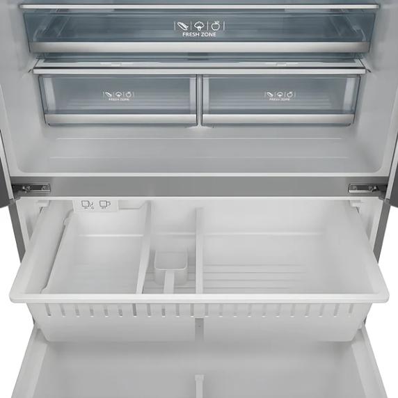  Vesta Yukon 36-inch, 22.5 cu. ft. Counter-Depth French 3-Door Refrigerator with Ice Maker VRF-Yukon-36SS IMAGE 5