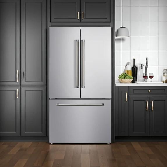 Vesta Yukon 36-inch, 22.5 cu. ft. Counter-Depth French 3-Door Refrigerator with Ice Maker VRF-Yukon-36SS IMAGE 7