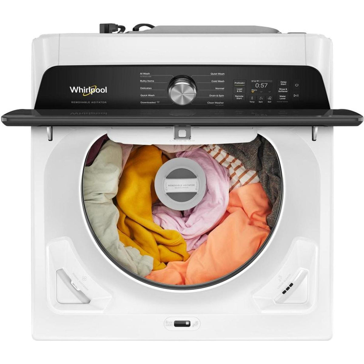  Whirlpool 6.1 cu. ft. Top Loading Washer with Removable Agitator WTW8507TW IMAGE 3