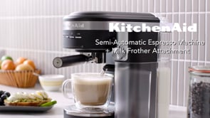  KitchenAid Metal Semi-Automatic Espresso Machine & Automatic Milk Frother Attachment KES6504SX EXTERNAL_VIDEO 2